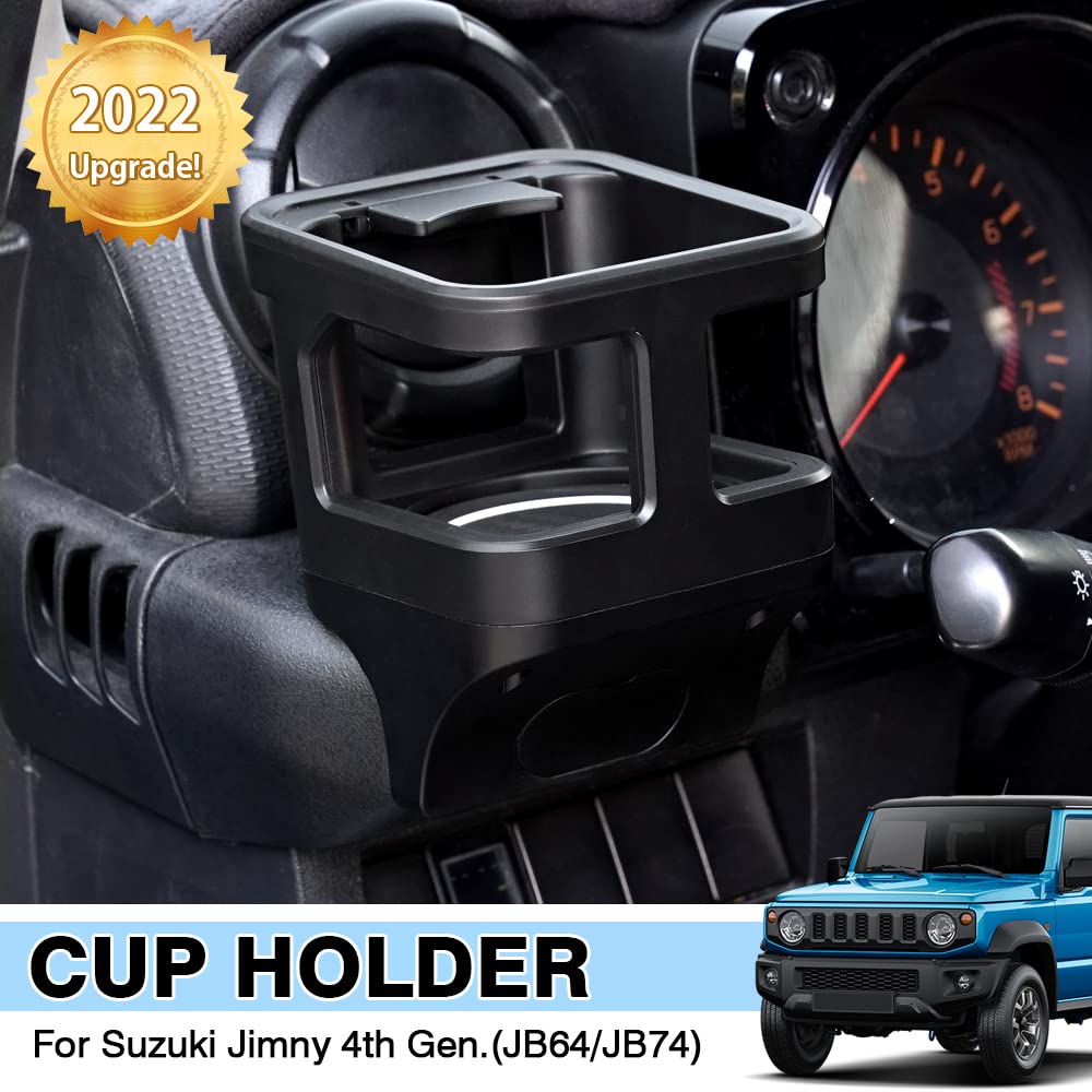 Autorder Custom Fit For Interior Accessories Suzuki Jimny 2019-2025 Jb64 Jb74 Water Cup Holder Mount Bracket Drinkes Support