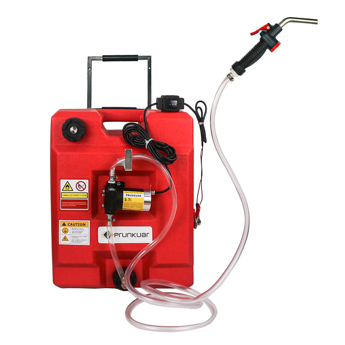 12.5 Gallon Portable Fuel Caddy Gas Storage Tank Container with 12V DC Automatic WBCARB0CNVH2941