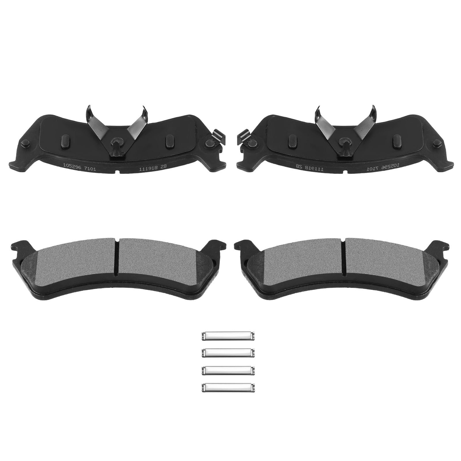 Automuto 4Pcs Rear Ceramic Disc Brake Pads Set D667 For Ford For Explorer 1995-2001, For Ford For Explorer Sport 2001-2002, For