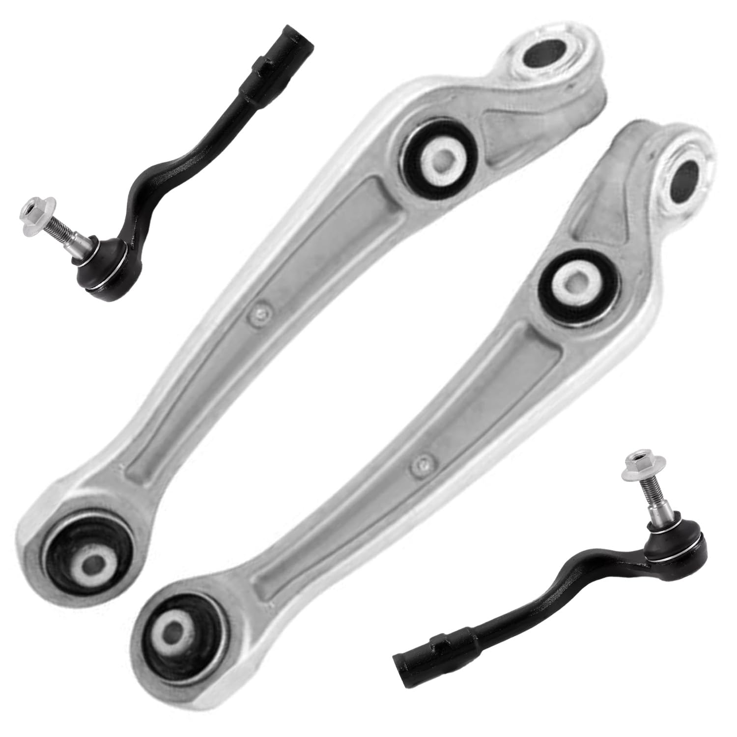Detroit Axle - Front End Control Arms Tie Rods for Audi A4 A5 A6 A7 Quattro Allroad Q5 RS5 RS7 S4 S5 SQ5 2 Lower Forward Control