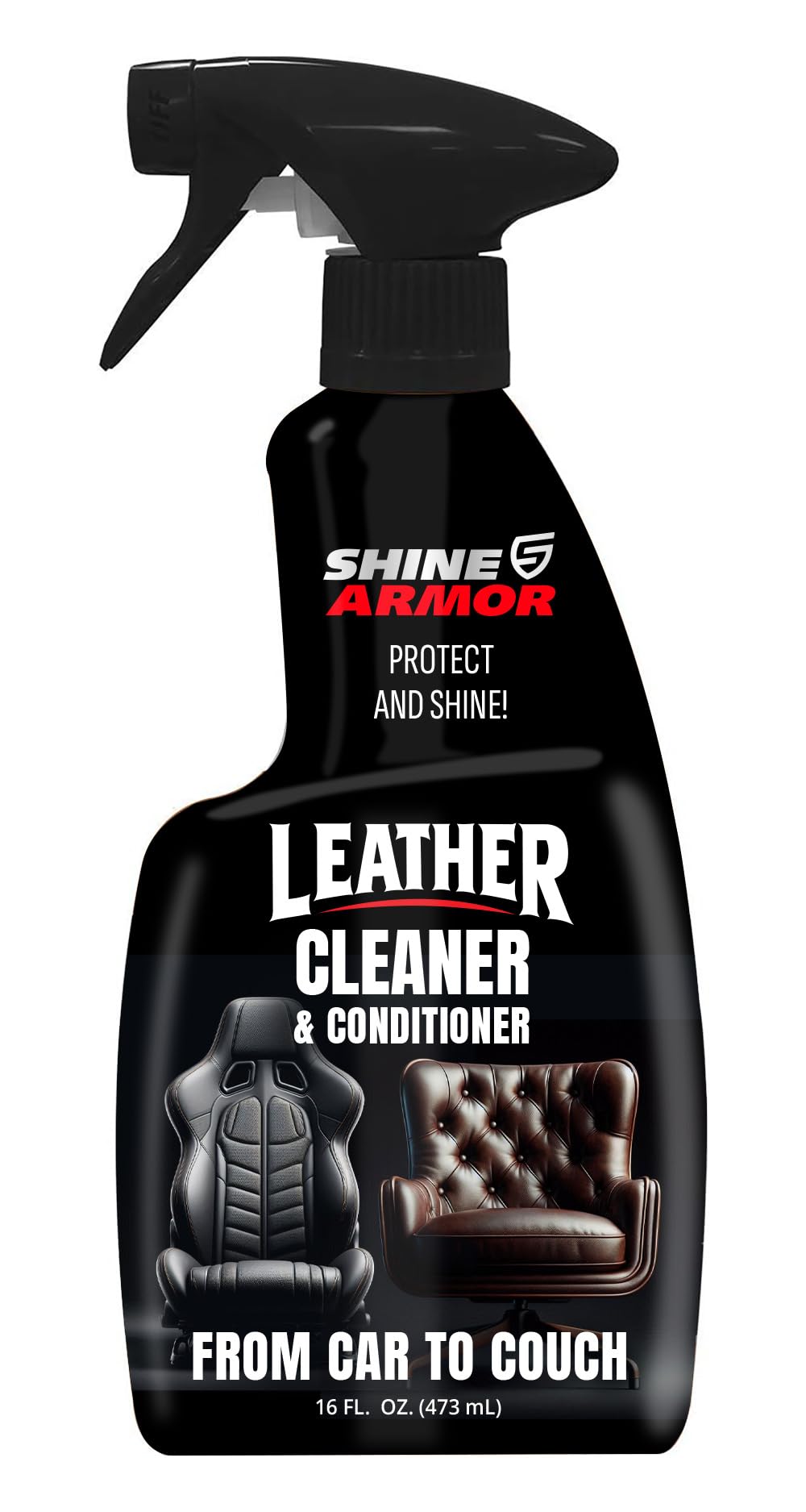 Leather Cleaner And Conditioner For Cars, Couch, Purse, Hand Bags, And Shoes - Twin Pack - Protect And Clean Interior Detailing