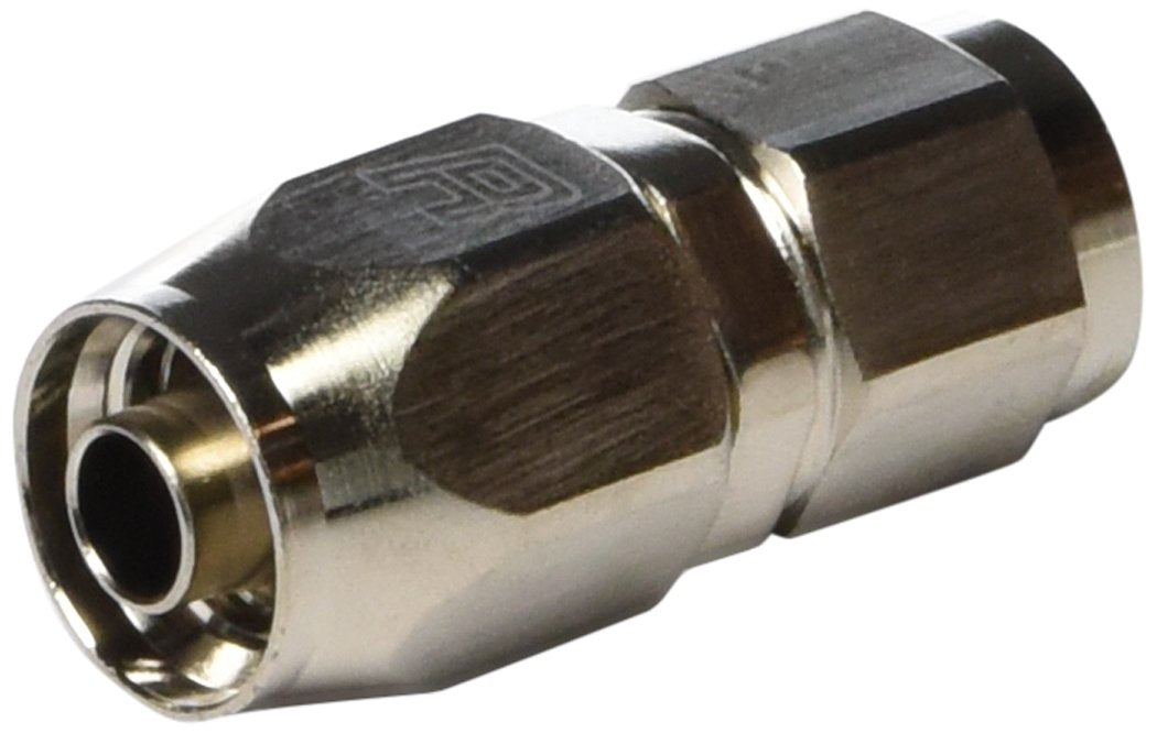 Edelbrock 610021 Endura Anodized Aluminum -6An Straight Hose End