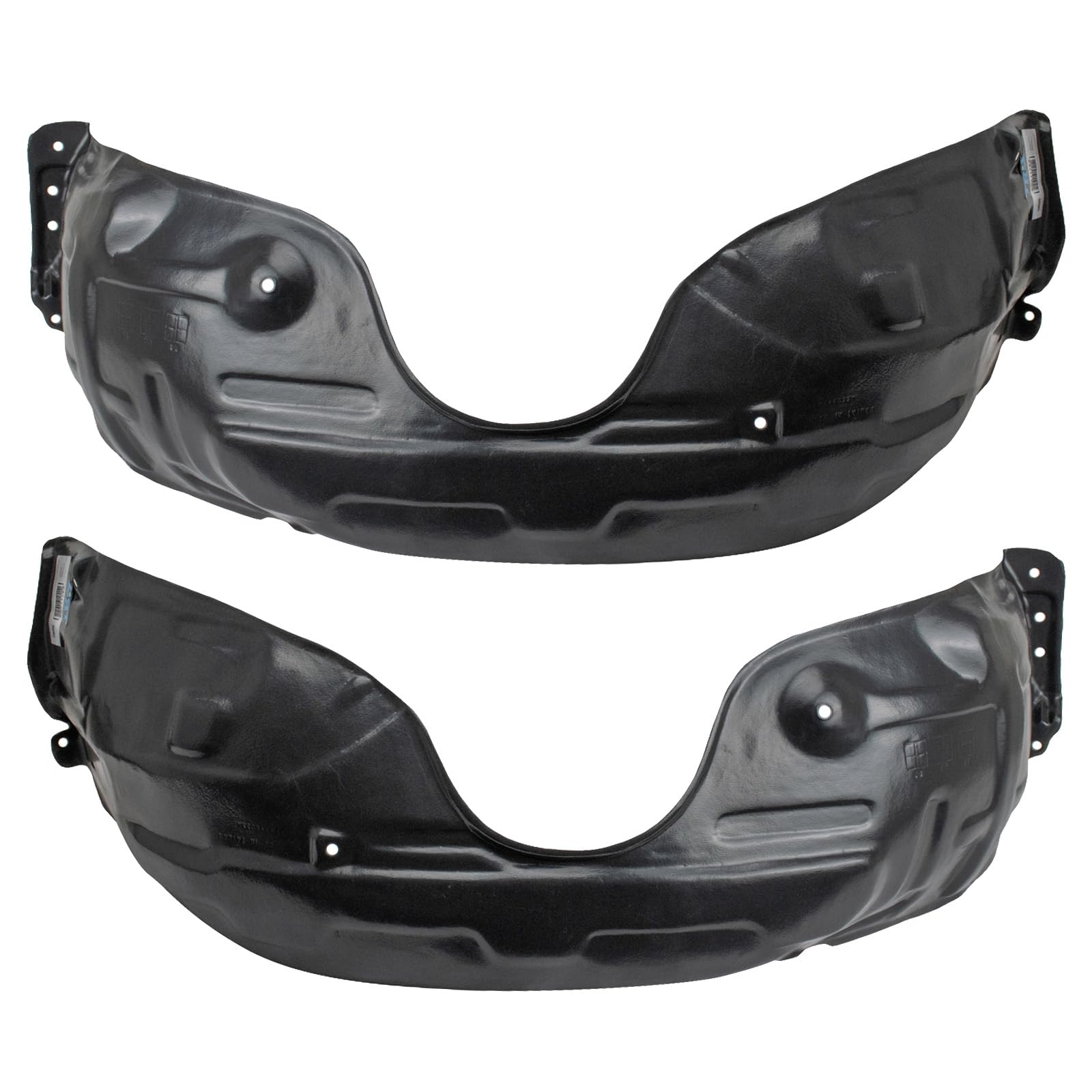 Trq Front Inner Fender Liner Set Compatible With 2002-2006 Toyota Camry To1248116 To1249116