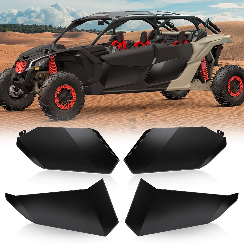KEMIMOTO X3 Aluminum Lower Half Door Panel Inserts, KEMIMOTO Door Panels Compatible with Can Am Maverick X3 Max XRS XDS 2017 201