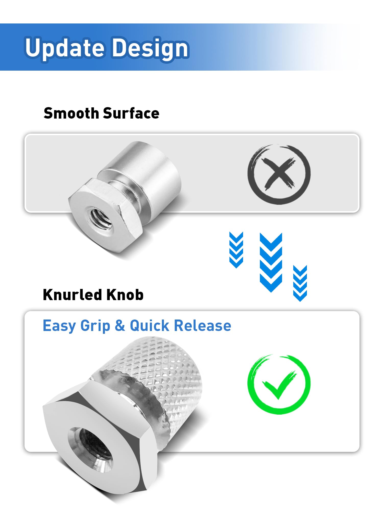Ailmoto Chrome Solo Seat Nuts, Seat Mounting Nuts Compatible For Compatible For Harley Davidson 1997-2024 Touring Iron Heritage Street Glide Road Glide Road King Softail Low Profile
