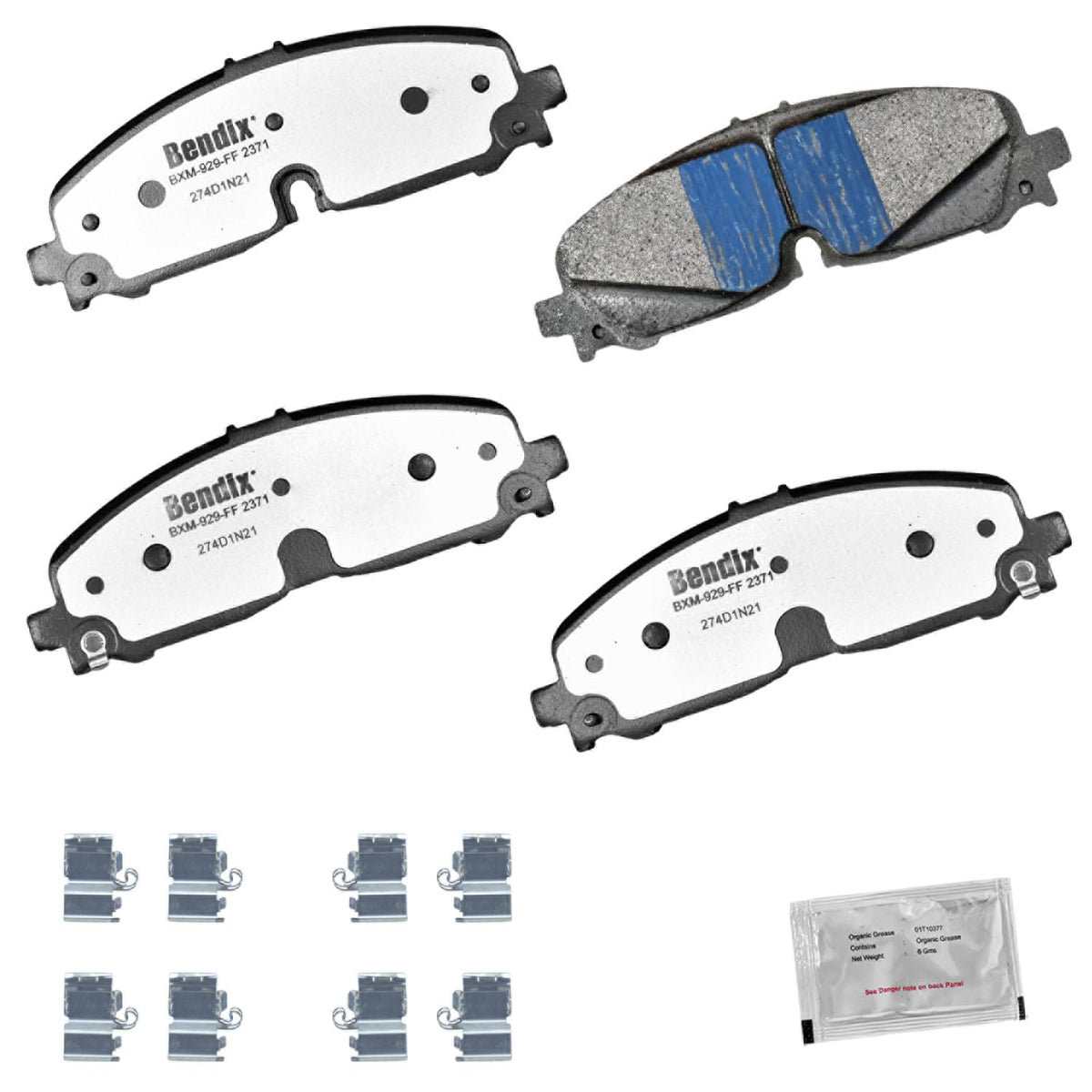 Bendix Fleet Metlok Mkd2371Fm Semi-Metallic Front Brake Pads For Select Models Buick Enclave,Cadillac Xt5,Xt6,Chevrolet Blazer,C