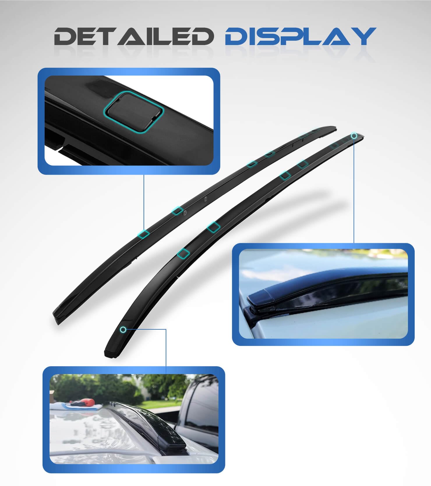 SNIXWOO Enhanced 220 LBS Roof Racks & Side Rails for Mazda CX5 CX-5 2017-2025, All Aluminum Alloy, A Set Includes 2 Cross Bars a