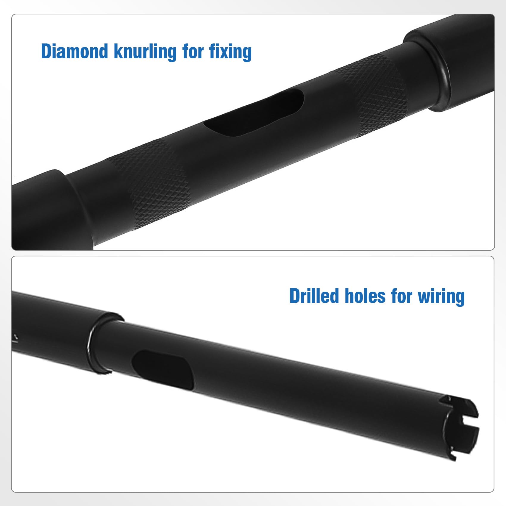 Xfmt Motorcycle Black 16'' Rise Ape Hangers Bar 1-1/4'' Batwing Handlebar For Harley Sportster Xl Softail Dyna Road King