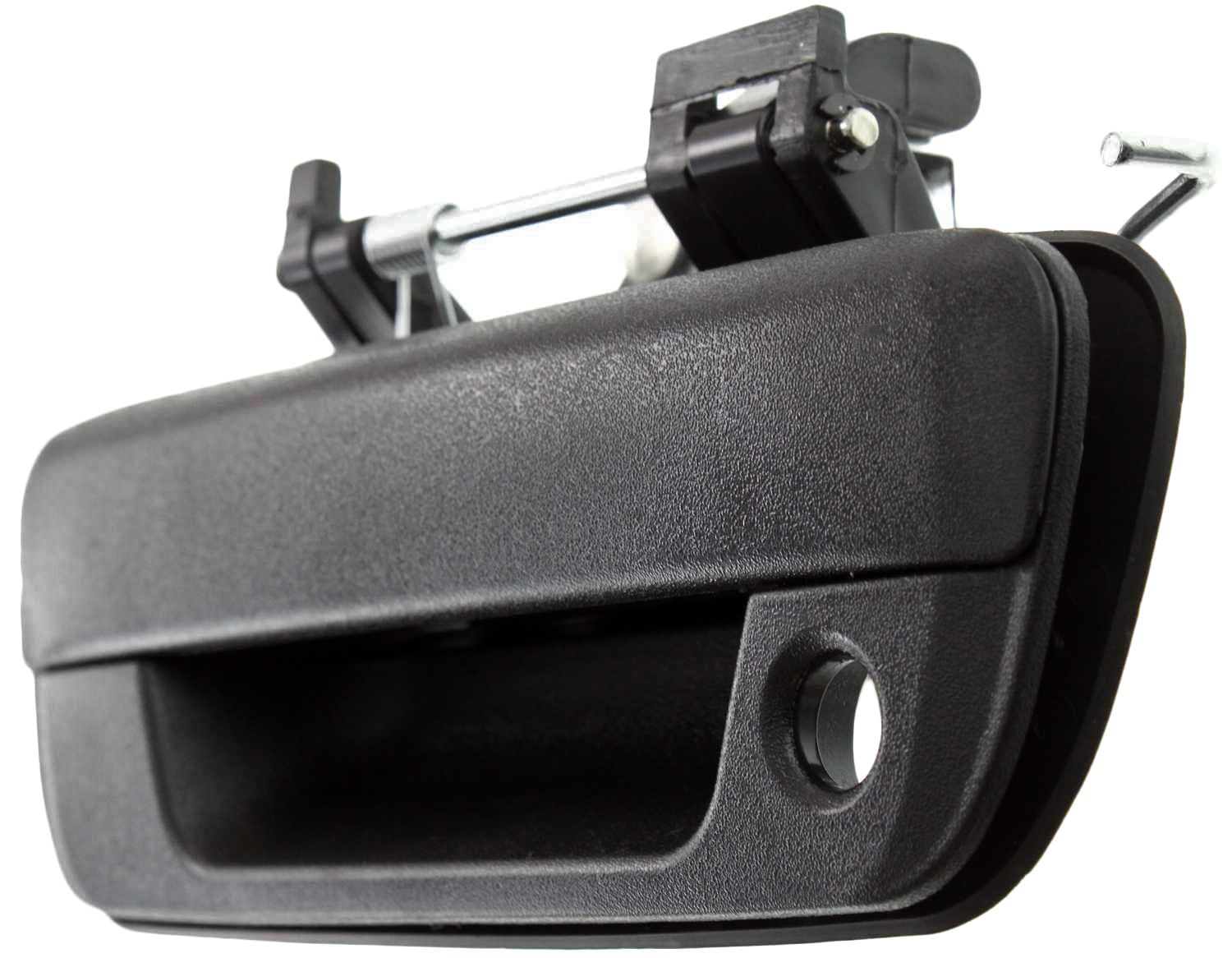 Evan Fischer Tailgate Handle Compatible with 2004-2012 GMC Canyon, Fits Chevrolet Colorado, Fits 2006 Isuzu i-280, i-350, Outside Textured Black Plastic with keyhole GM1915118