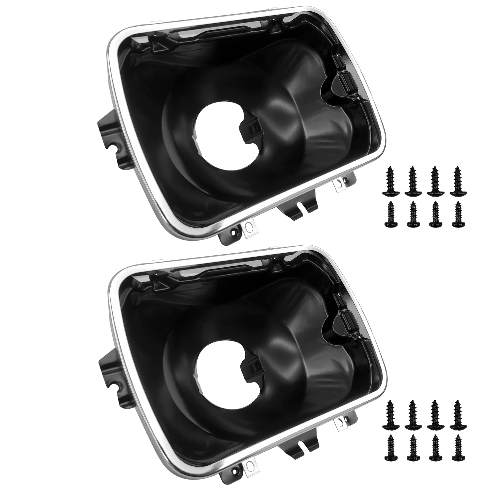 Dimeani 42437 Headlight Bucket Kit, 5X7 Headlight Mounting Fit For Chevrolet Express Gmc Savana 1500 2500 3500 Safari Yukon Topk