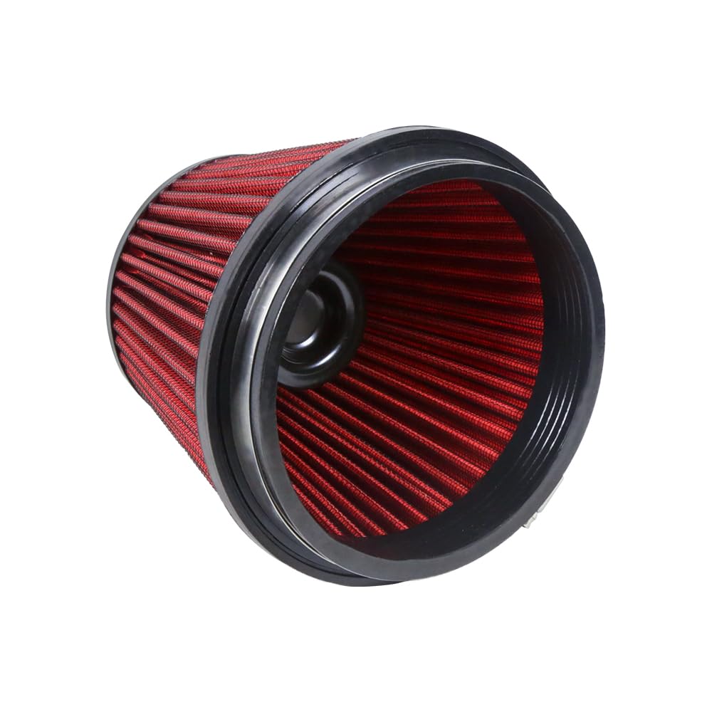 Kyostar 6 Inch (152Mm) Neck High Flow Inlet Cold Air Intake Cone Replacement Dry Air Filter Red