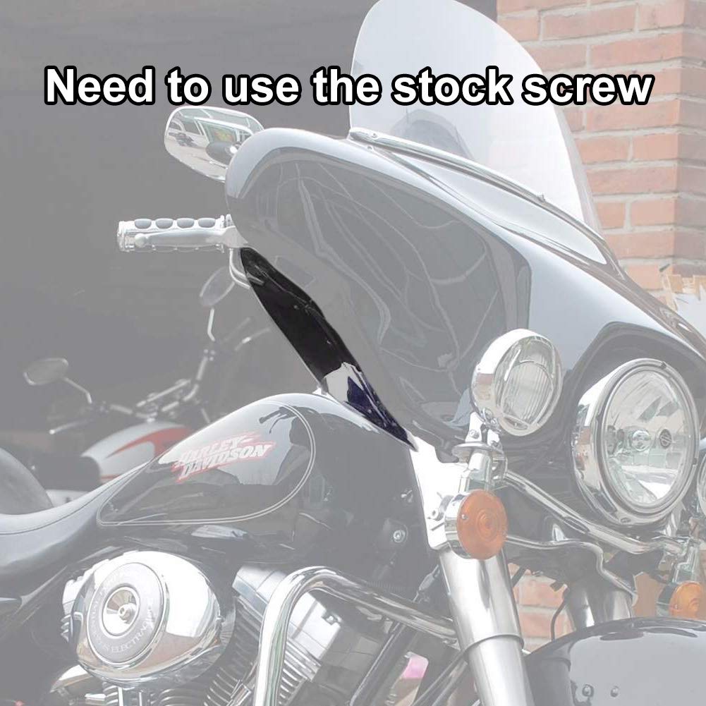 Kiwi Master 2 Pcs Fairing Air Deflectors Side Wings Windshield Side Cover Shield Compatible For 1996-2013 Harley Touring Electra