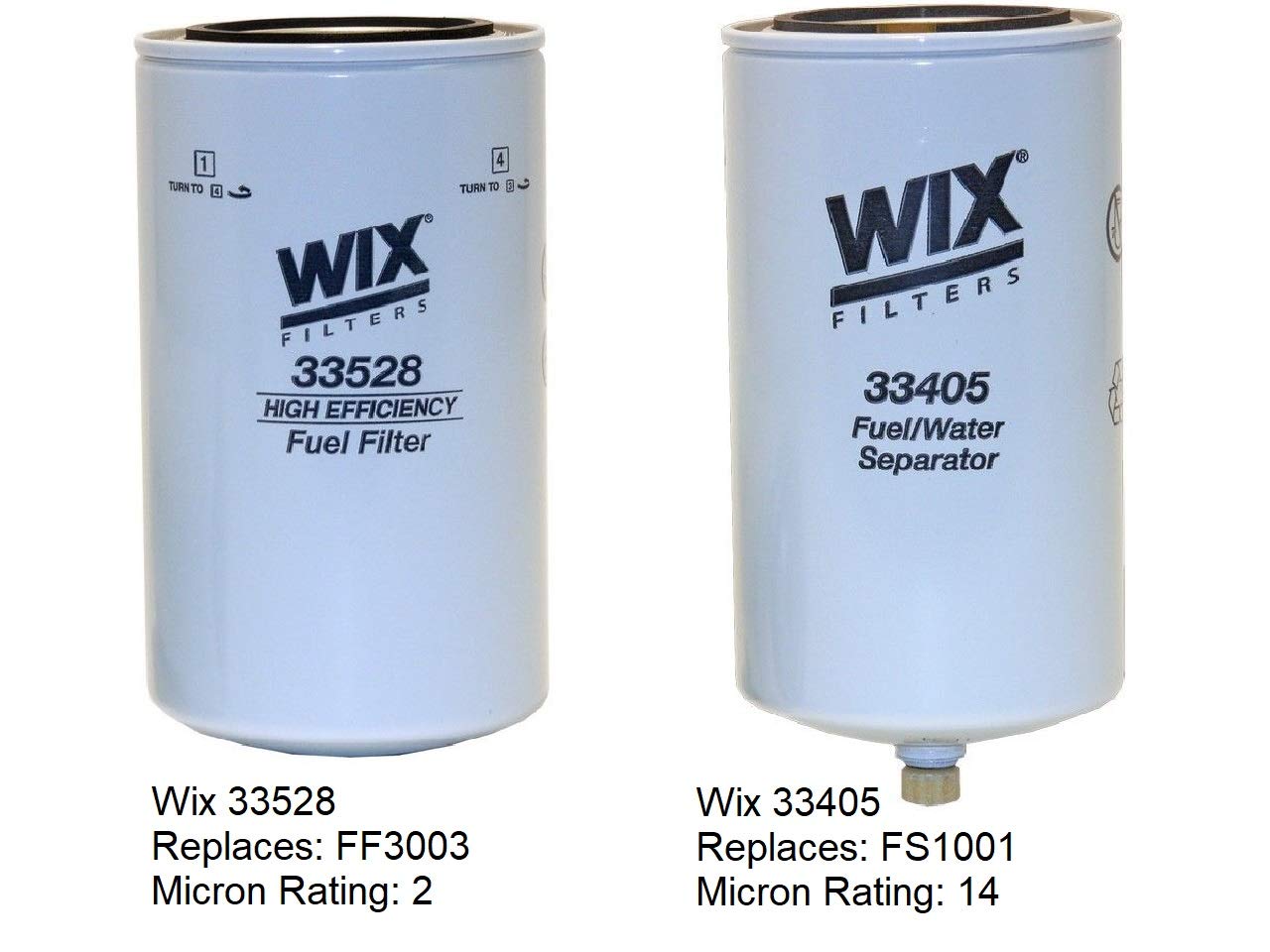 Wix Filters Compatible With Fass I Compatible With Ff3003 - Fs1001