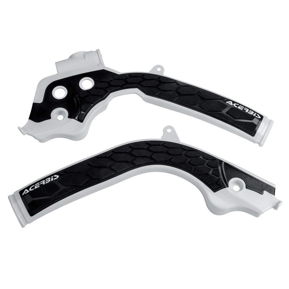 Acerbis X-Grip Frame Guards White/Black - Fits: Husqvarna Tx 300 2017-2018