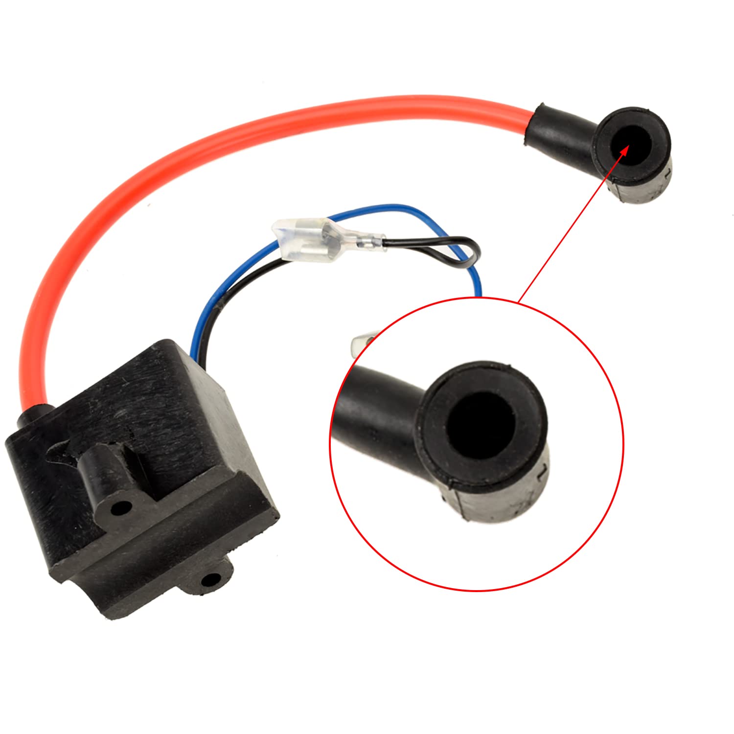 Yoxufa Motorized Bike Cdi Ignition Coil + Magneto Coil Kit For 2 Stroke 49Cc 50Cc 66Cc 80Cc 100Cc Pk80 Bt80 Yd100 Engine Gas Mot