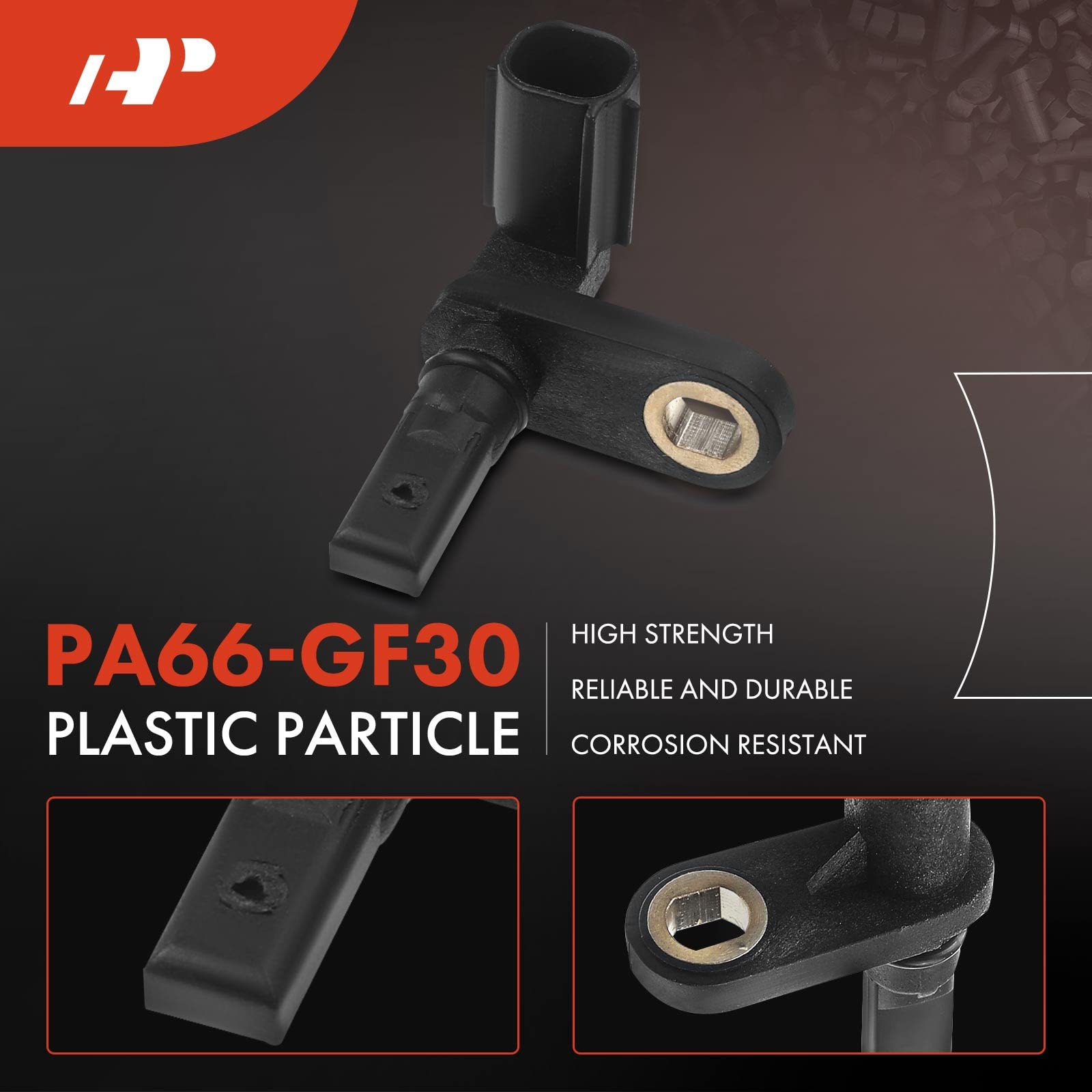 A-Premium Left ABS Wheel Speed Sensor - Compatible with Toyota Models - Sequoia 2008-2017, Tundra 2007-2017 - Driver Side, Replaces 689543-0C020, 6895430C020