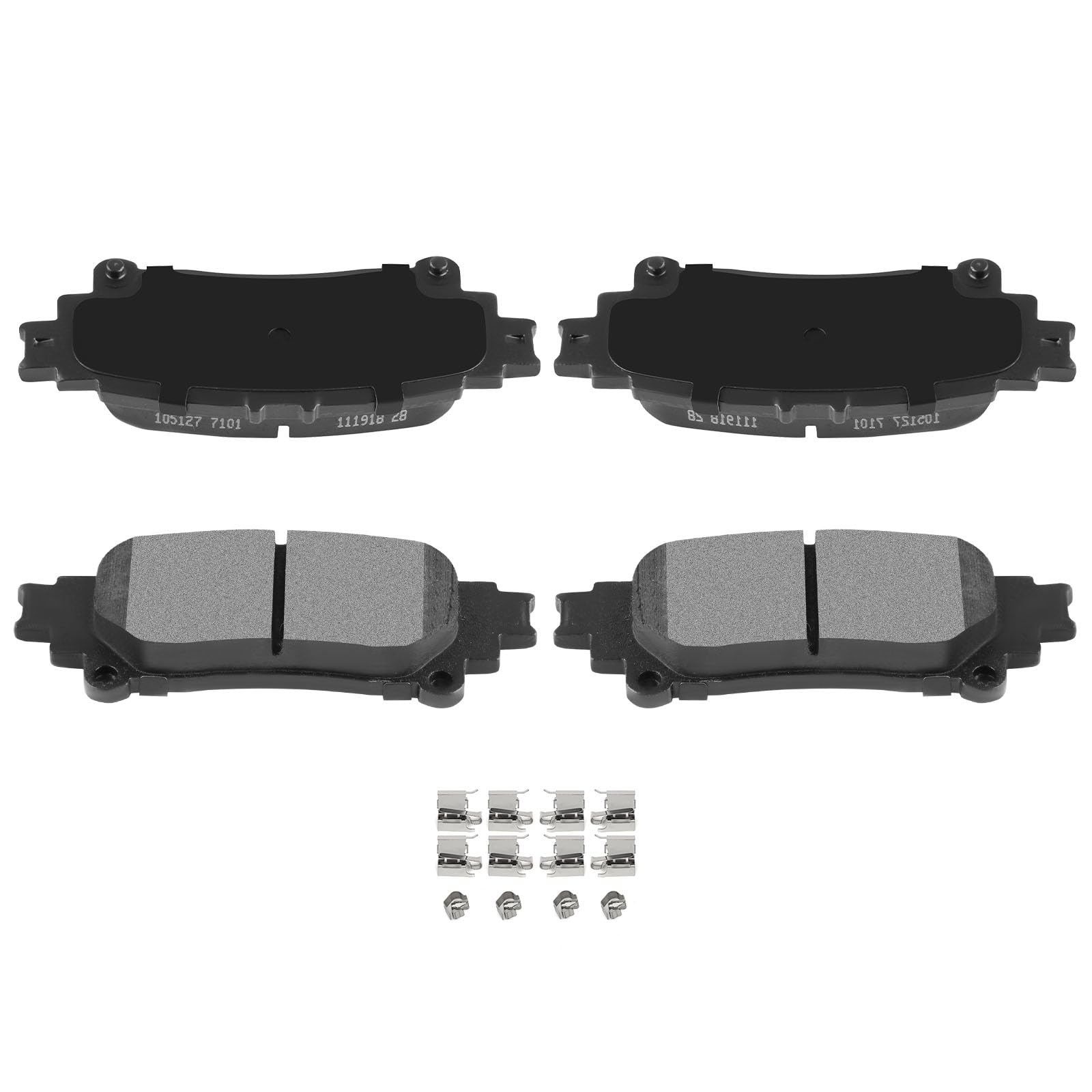 Automuto 4Pcs Rear Ceramic Disc Brake Pads Set D1391 For Lexus Rx350 2010-2015,For Toyota For Highlander 2014-2019,For Toyota Fo