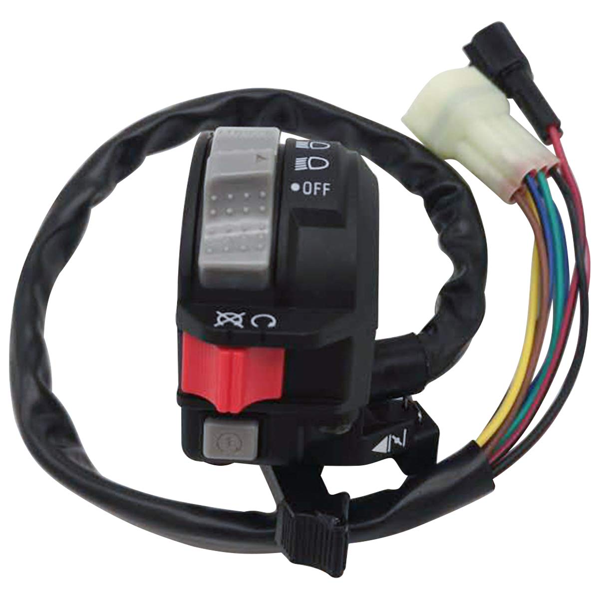 M MATI Left Handlebar Switch Control Engine Start Run Off Headlight for Yamaha YFM Big Bear 250/400 Grizzly 350/400/660 Kodiak 4