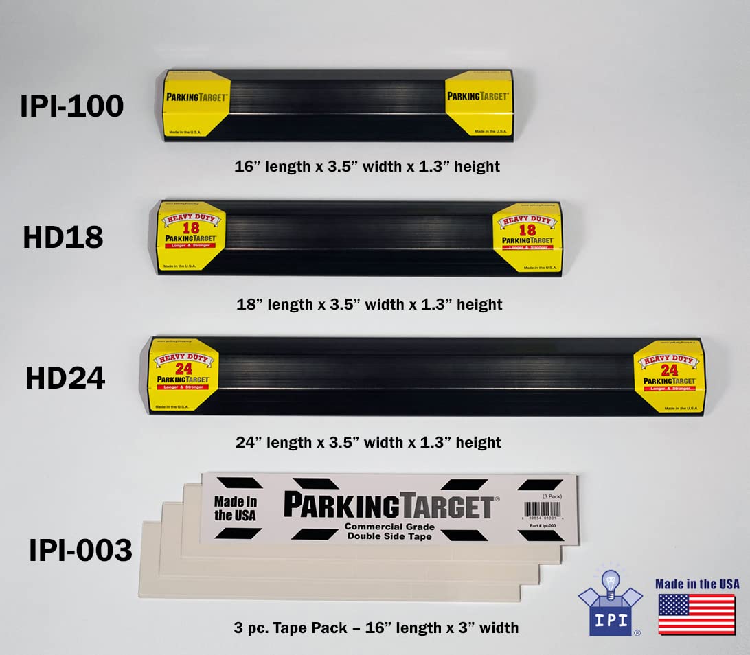 Parkingtarget Hd-18: Heavy Duty Parkingtarget - Parking Aid Protects Car & Garage Walls, Easy To Install, Peel N Stick, Only 1 Needed Per Vehicle, Engineered To Outlast Your Vehicle (1 Pack)