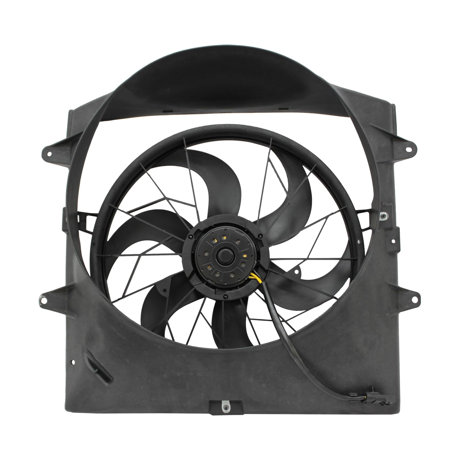TYG Upgraded Cooling Fan Assembly for 2004 Jeep Grand Cherokee 4.0L w/o Towing | Racing-Level OE Replacement Engine Radiator for