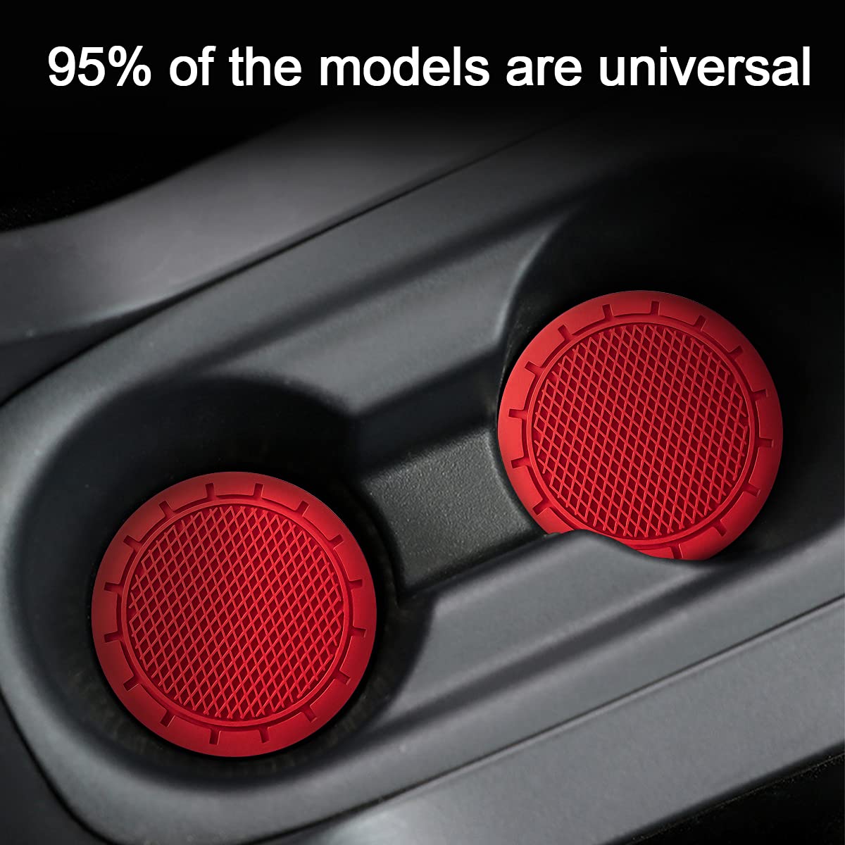 4 Pack Cup Holder Coaster, 2.75 Inch Diameter Non-Slip Universal Insert Coaster, Durable, Suitable For Most Car Interior, Car Ac