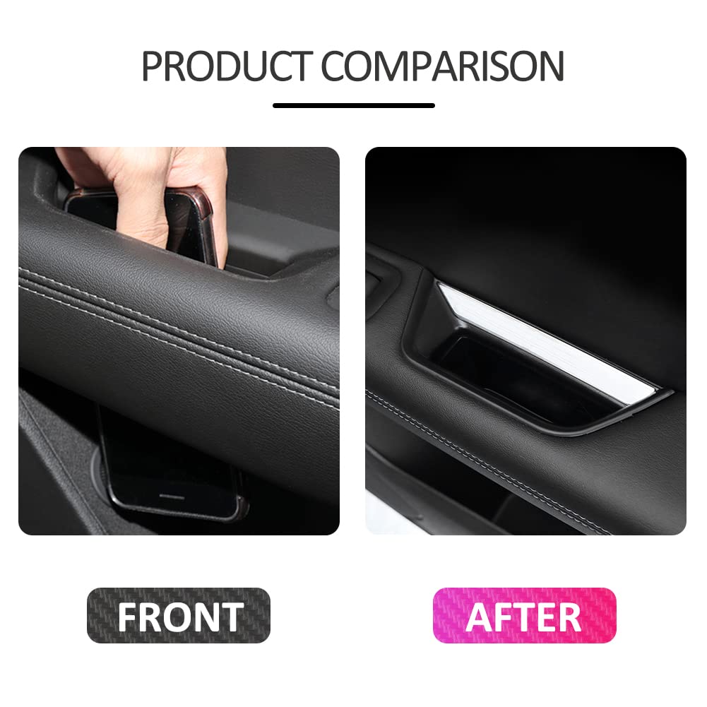 Yboueo 2Pcs Xt5 Rear Side Door Handle Storage Box Holder Upgraded Door Armrest Organizer For Cadillac Xt5 2023 2022 2021 2020 20