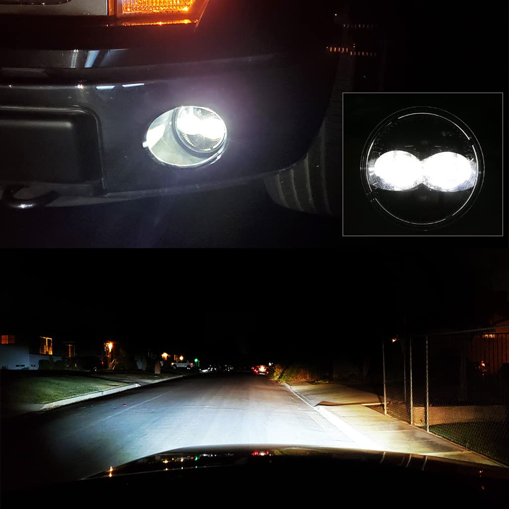 Z-Offroad Dot Approved Led Fog Lights For 2006-2014 Ford F150 2006 2007 2008 2009 2010 2011 2012 2013 2014 F150, Bumper Driving
