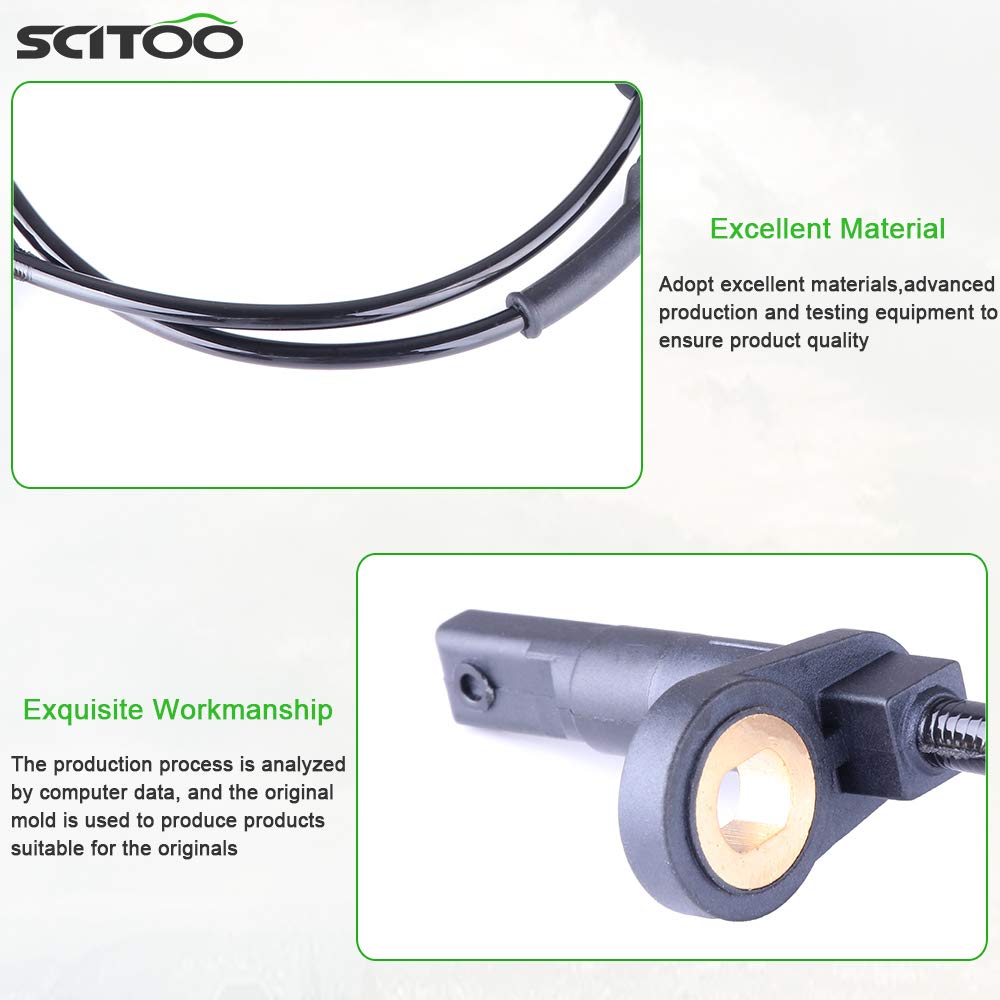 Scitoo 2 Pcs Front Left Right Abs Wheel Speed Sensors Fit For 2004 2005 2006 2007 2008 2009 For Nissan Quest Als359 Als310