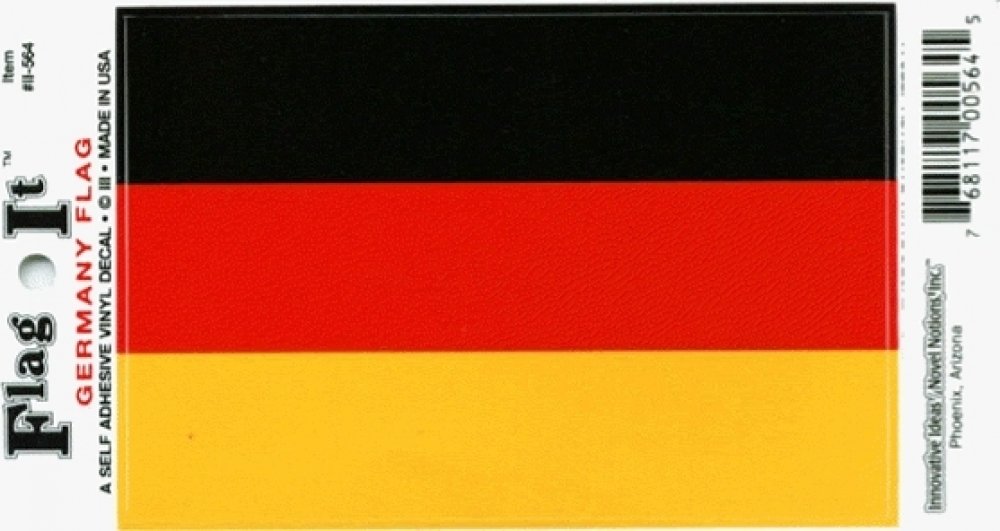 Germany Flag Decal For Auto, Truck Or Boat