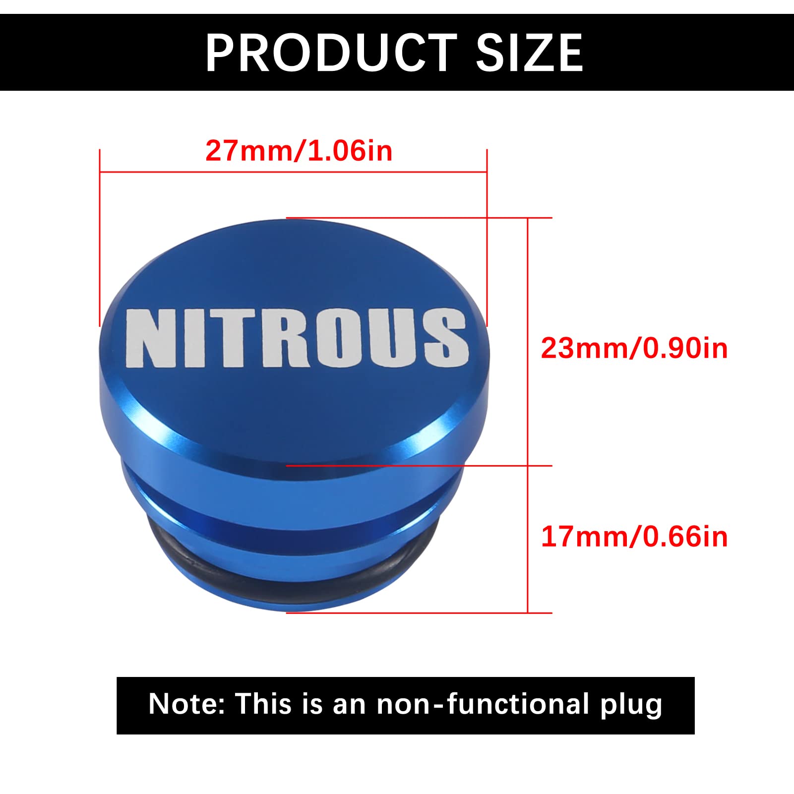 Dweii 3 Pieces Aluminum Dustproof Plug Billet Button Plugs, Standard 12-Volt Replacement Accessories, Car Novelty Button Lighter
