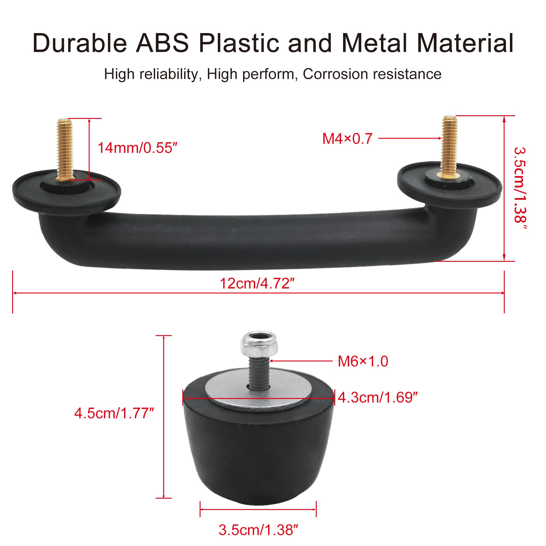 OMNDYEHA Front Windshield Hold Down Bracket, Rubber Bumper Cushion Hood Bump Stop Fits for Jeep Wrangler 1987-2018 Hood Handle R