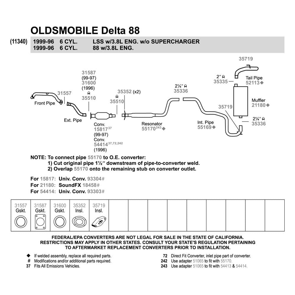 Walker 31600 Exhaust Flange Gasket