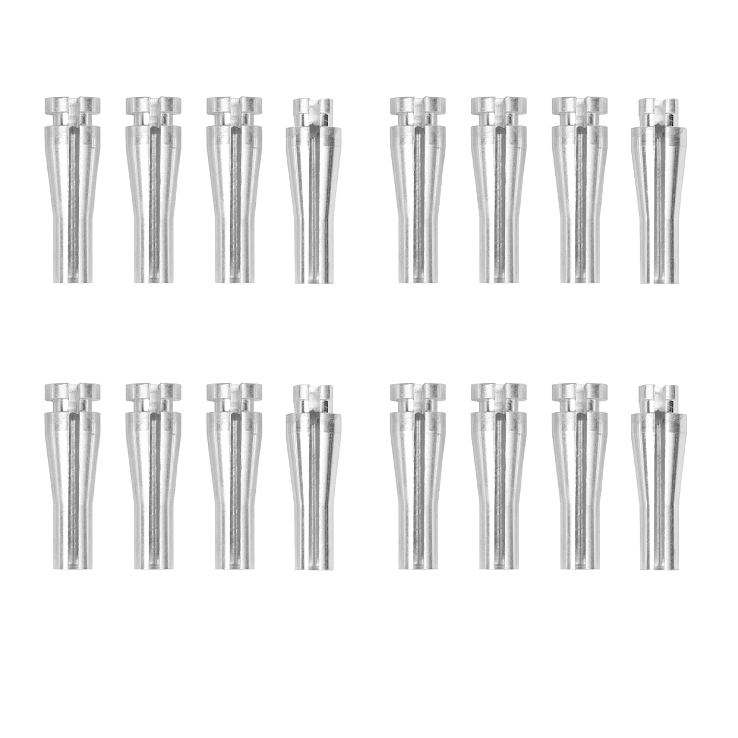 16 Ends Door Latch Cable Repair Kit Compatible With Ford F-150, F-250, F-350, E-Series, Ranger, Expedition, Excursion, Navigator (Four Cables - 12 Standard 4 Locking Cam) Aluminum