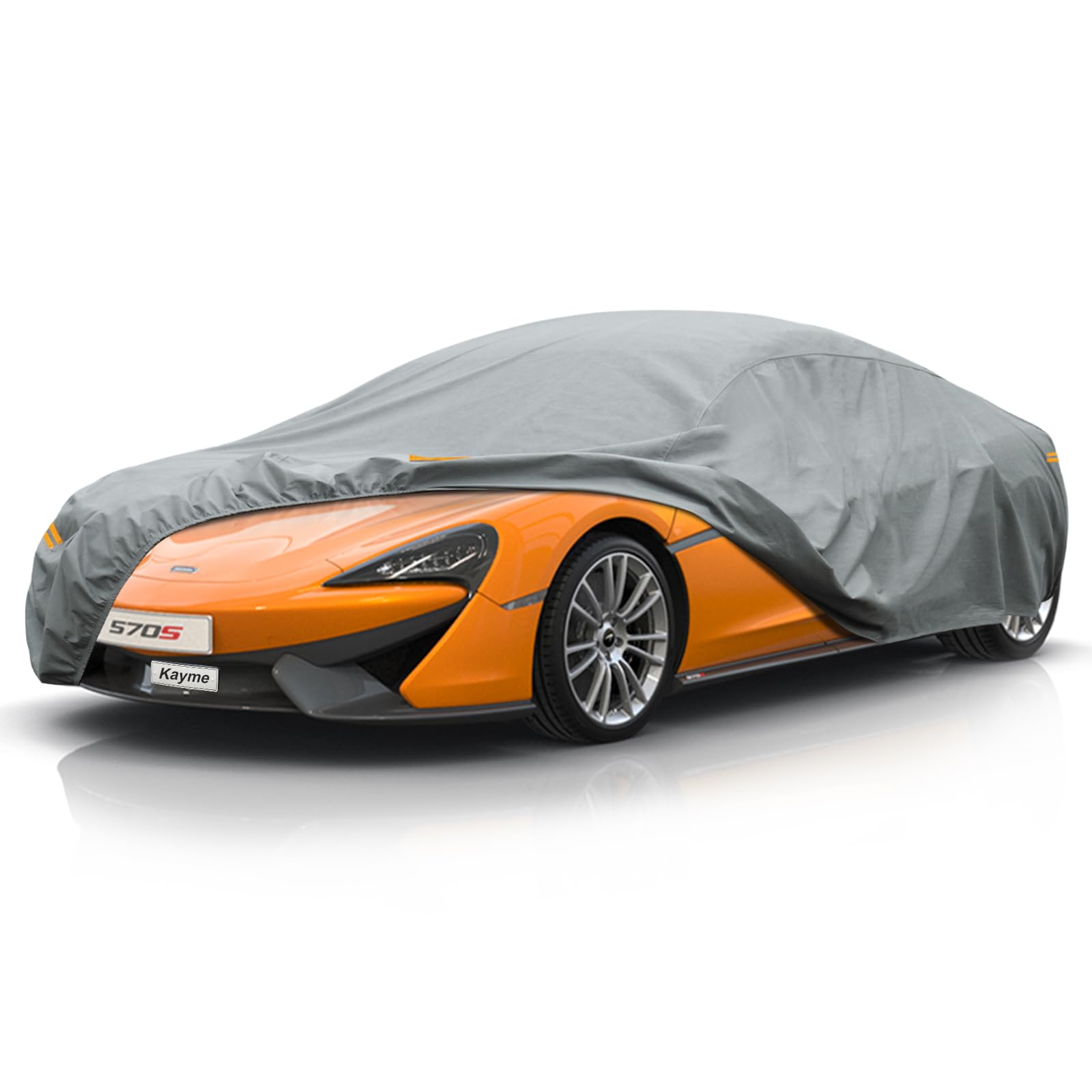 Kayme Heavy Duty Car Cover Custom Fit Mclaren 570S (2015-2025) Waterproof All Weather For Automobiles, Full Exterior Covers Sun