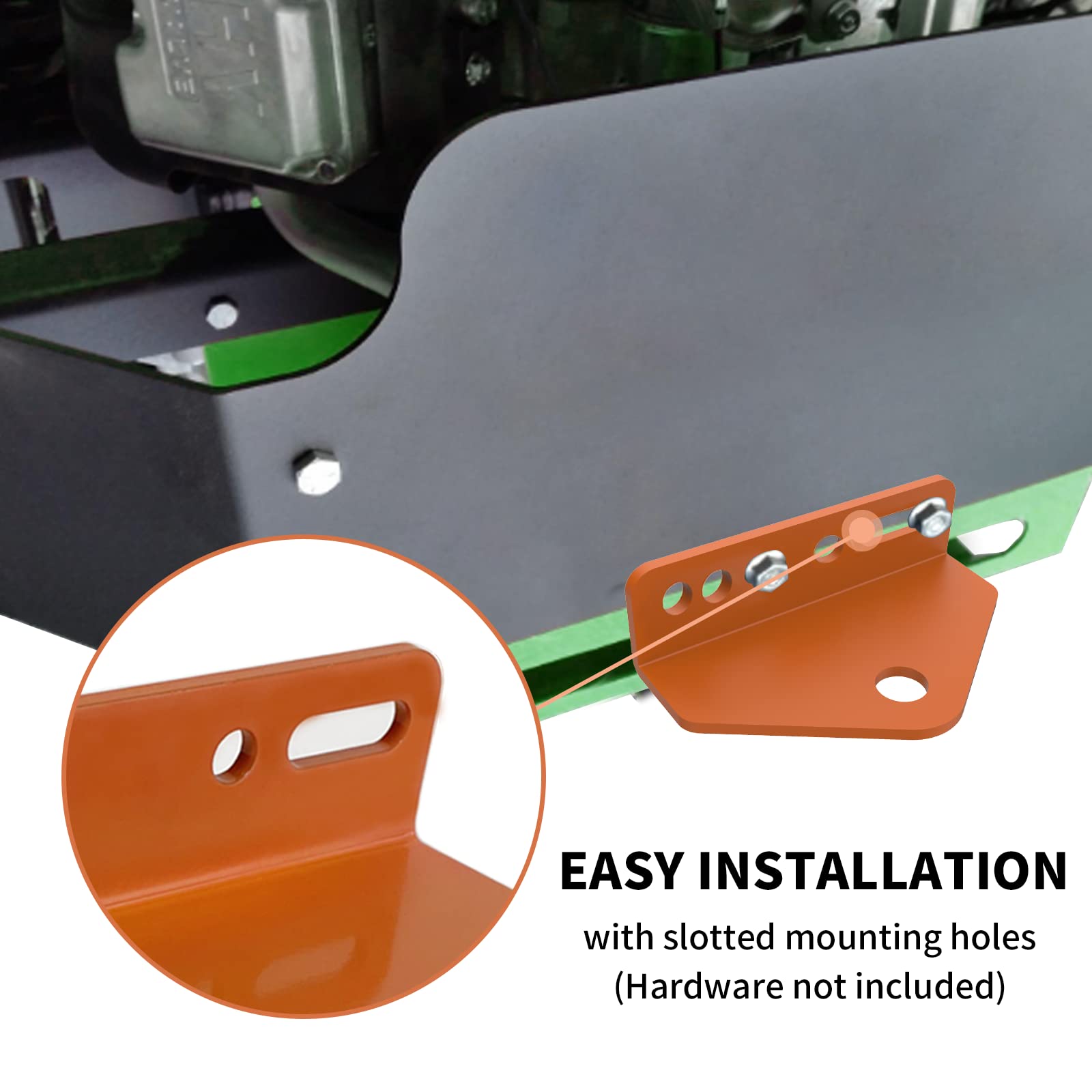 Universal Zero Turn Mower Trailer Hitch - 3/16'' Thick And Heavy Duty Steel Lawn Trailer Hitch Mount (3-5), Tow Hitch Mounting Hardware Included