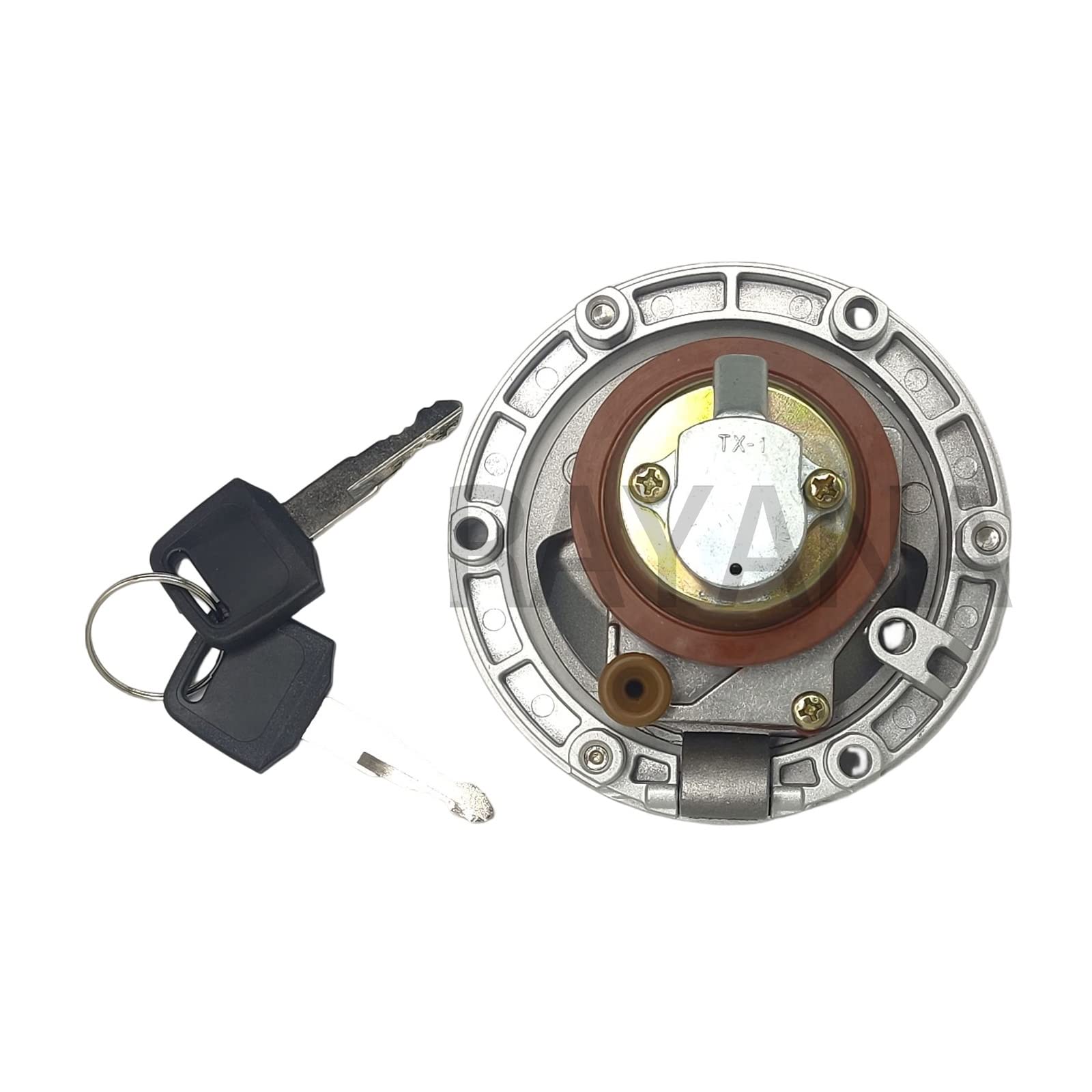 Rayana Gas Fuel Tank Cap Cover Keys Compatible For Kawasaki Ninja 250R 2008-2014 Ninja 300 2013-2017