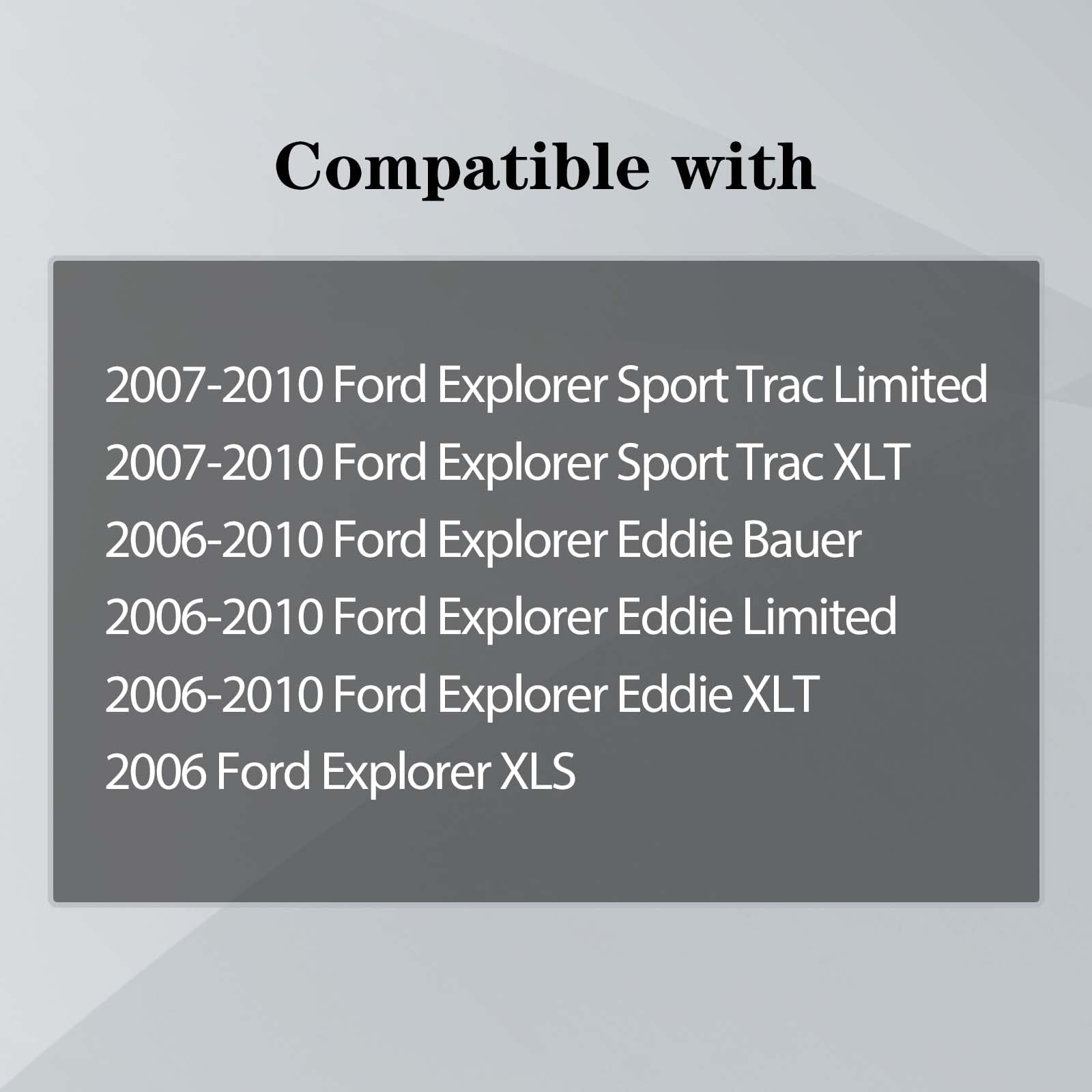 Carpartsdepot Hood Panel Molding Chrome Trim Compatible For 2006-2010 Ford Explorer Fo1235105 6L2Z16856Aa