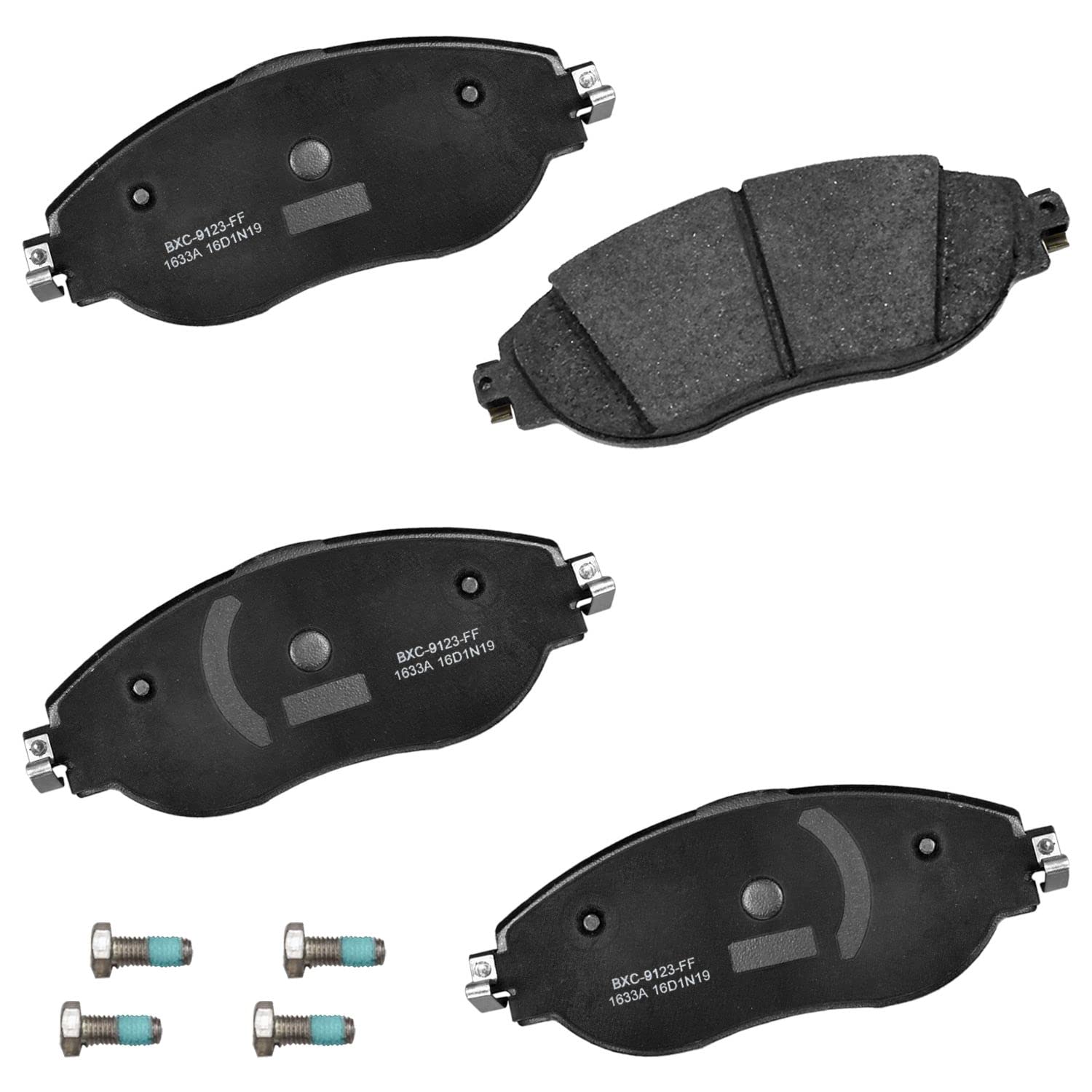 Bendix Premium Sbc1633A Ceramic Front Brake Pads For Audi Q3 2024-2019, Volkswagen Arteon 2023-2021, Gti 2024-2023, Jetta 2021, 