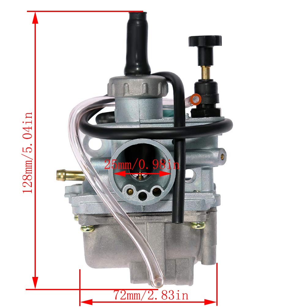 Lt80 Carburetor For 1987-2006 Suzuki Lt80 Quadsport Atv Carburetor Carb With Air Cleaner Intake Boot+Fuel Gas Petcock Tank Valve