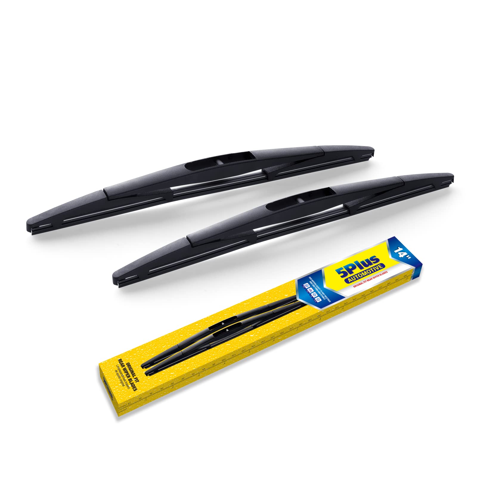 5 Plus Back Windshield Wiper Blades 14 Inch (Pack Of 2), Replacement For Honda Crv 2011-2007,Fit 2020-2007,Pilot 2022-2016,2008-