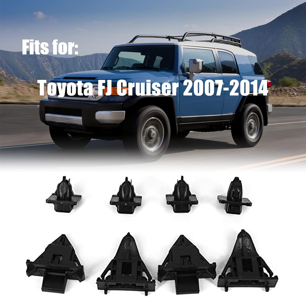 8Pcs Front Fender Moulding Clip Upper Panel Retainer Kit Fits For Toyota Fj Cruiser 61118-35010 61991-35010 61992-35010