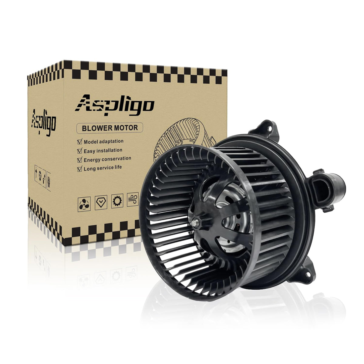 Aspligo 700239 Ac Heater Blower Motor Fan Assembly Fit For Mitsubishi Lancer 2008-2017, Outlander 2008-2016 ,Outlander Sport 201