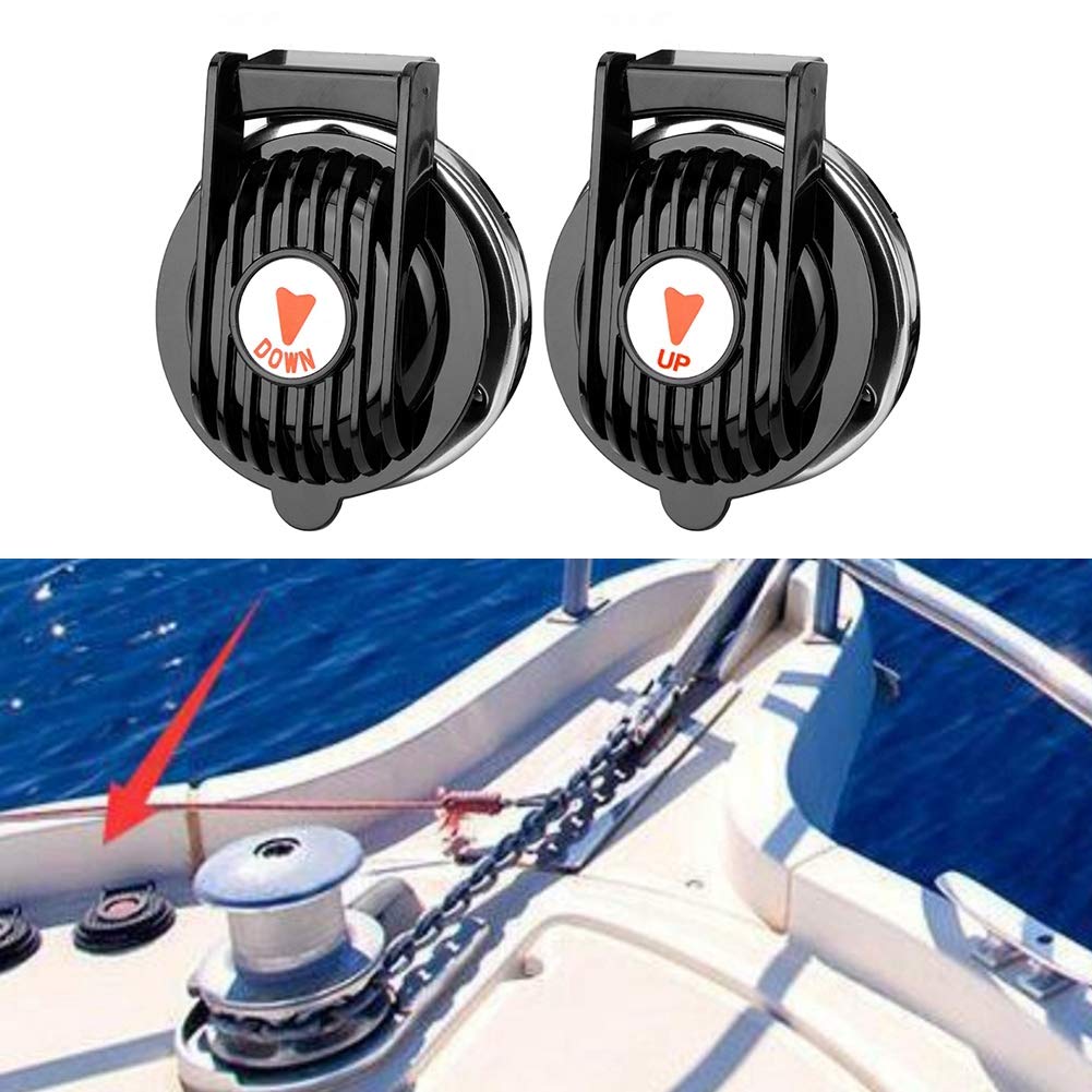 Aramox Foot Switch, 1 Pair Marine Universal Foot Switch Up And Down Boat Ship Anchor Winch Switches Dc 12 V/24 V