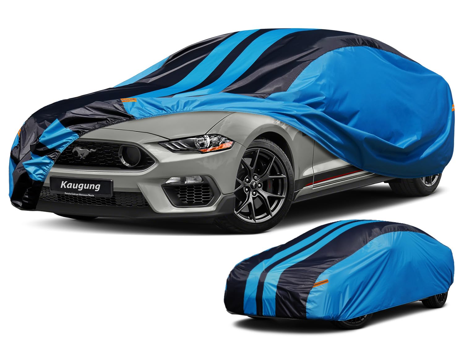 Kaugung Car Cover Waterproof Custom Fit Ford Mustang(1993-2025), Full Exterior Cover For Automobiles Lightweight Resistant Outdo