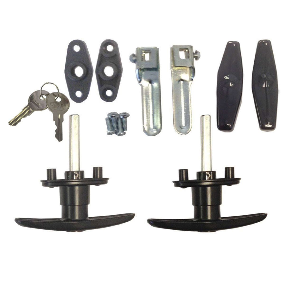 Bauer T-Handle Lock, Complete Set Of Two (One Clockwise And One Counterclockwise) | Keyed K127