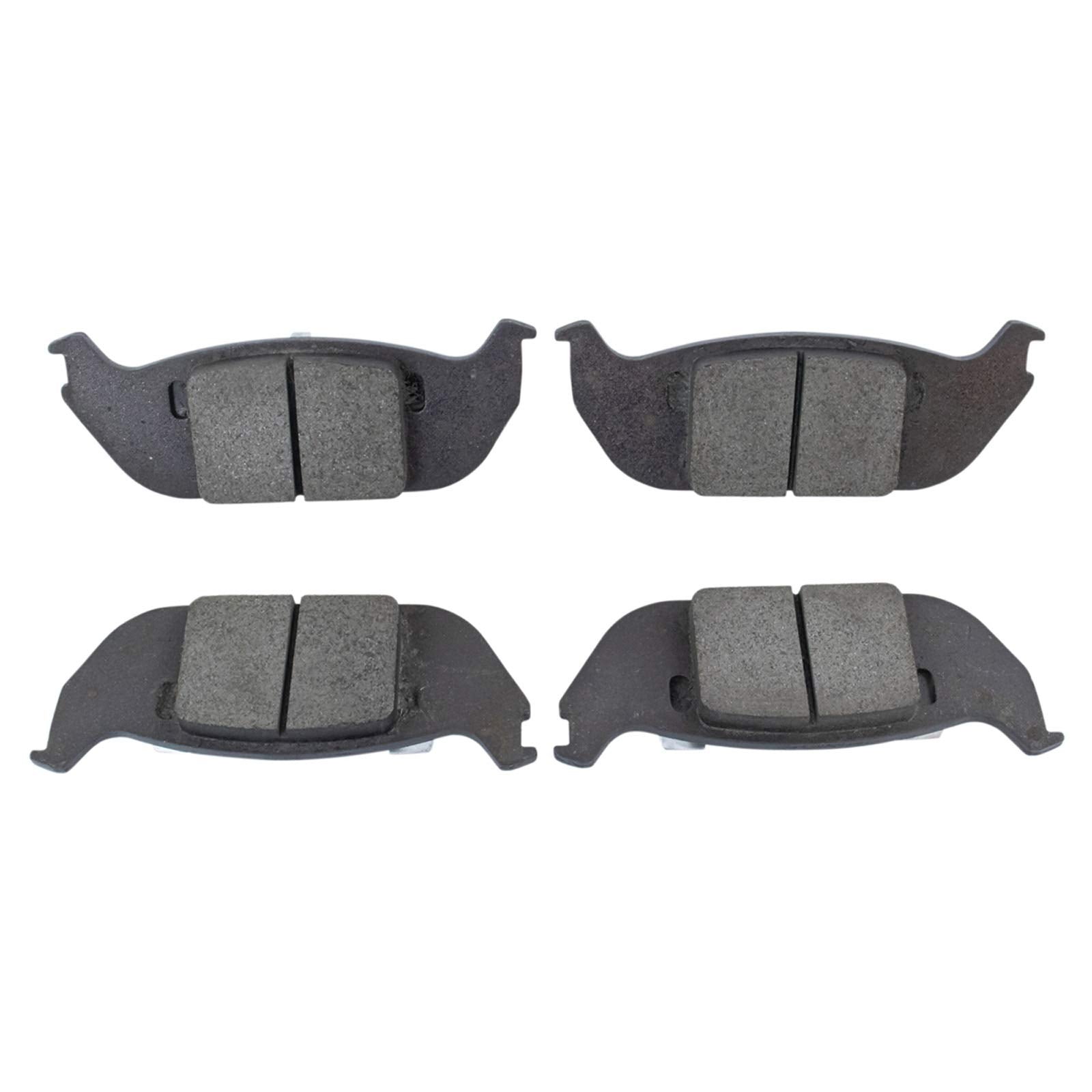 TRQ Rear Brake Pads Ceramic Compatible with 2003-2005 Lincoln Aviator