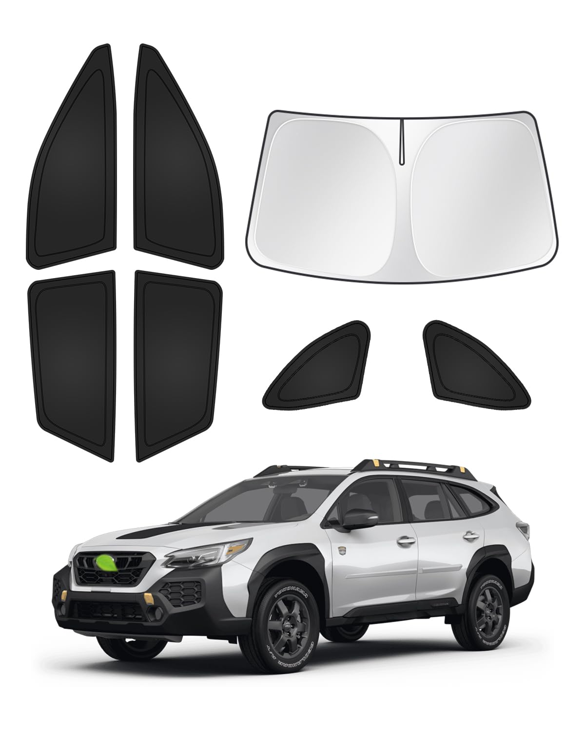 Canvcle Sunshades For 2020-2025 Subaru Outback Accessories Windshield Sun Shade Side Rear Window Shade Cover Sun Visor Shield Pr