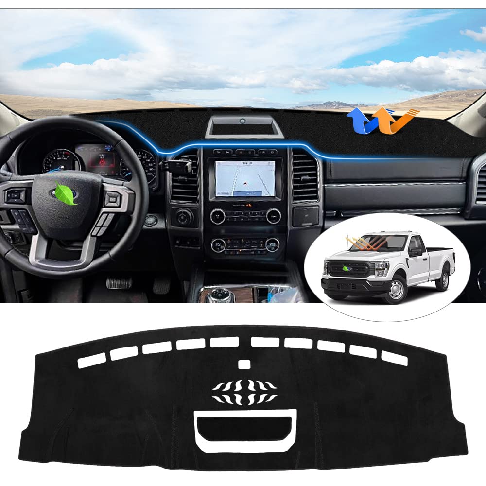 Cartist Dashboard Cover Compatible with Ford F-150 F150 2021 2022 2023 2024 2025 Accessories Dash Board Mat Non-Slip Dash Mat