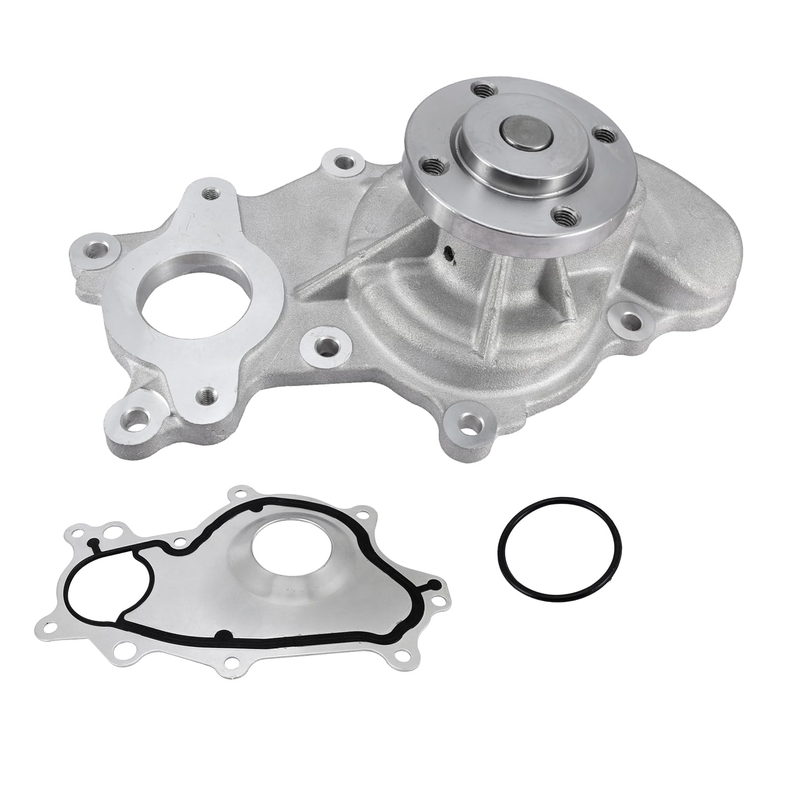 AULINK AW6691 Water Pump (4 Bolt pulley flange 3.5L 3.7L) For Ford F150 2011-2016,Expedition 2015-2017,Lobo 2015-2018,Transit-15