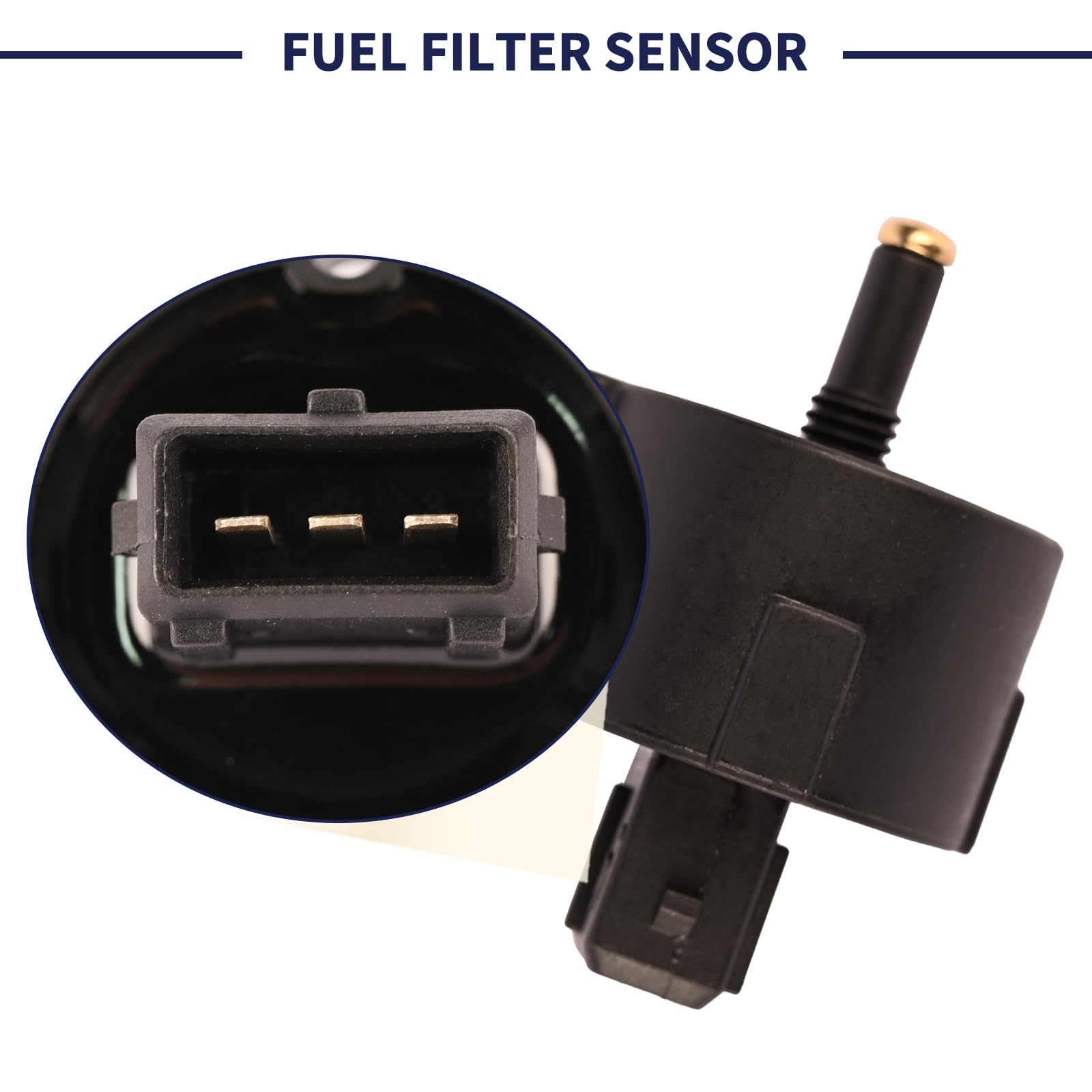 Magimaker 1J430-43880 Fuel Filter Sensor Tractor Switch Assembly Compatible with Kubota V1803 V2403 V3307 V3800 Engine